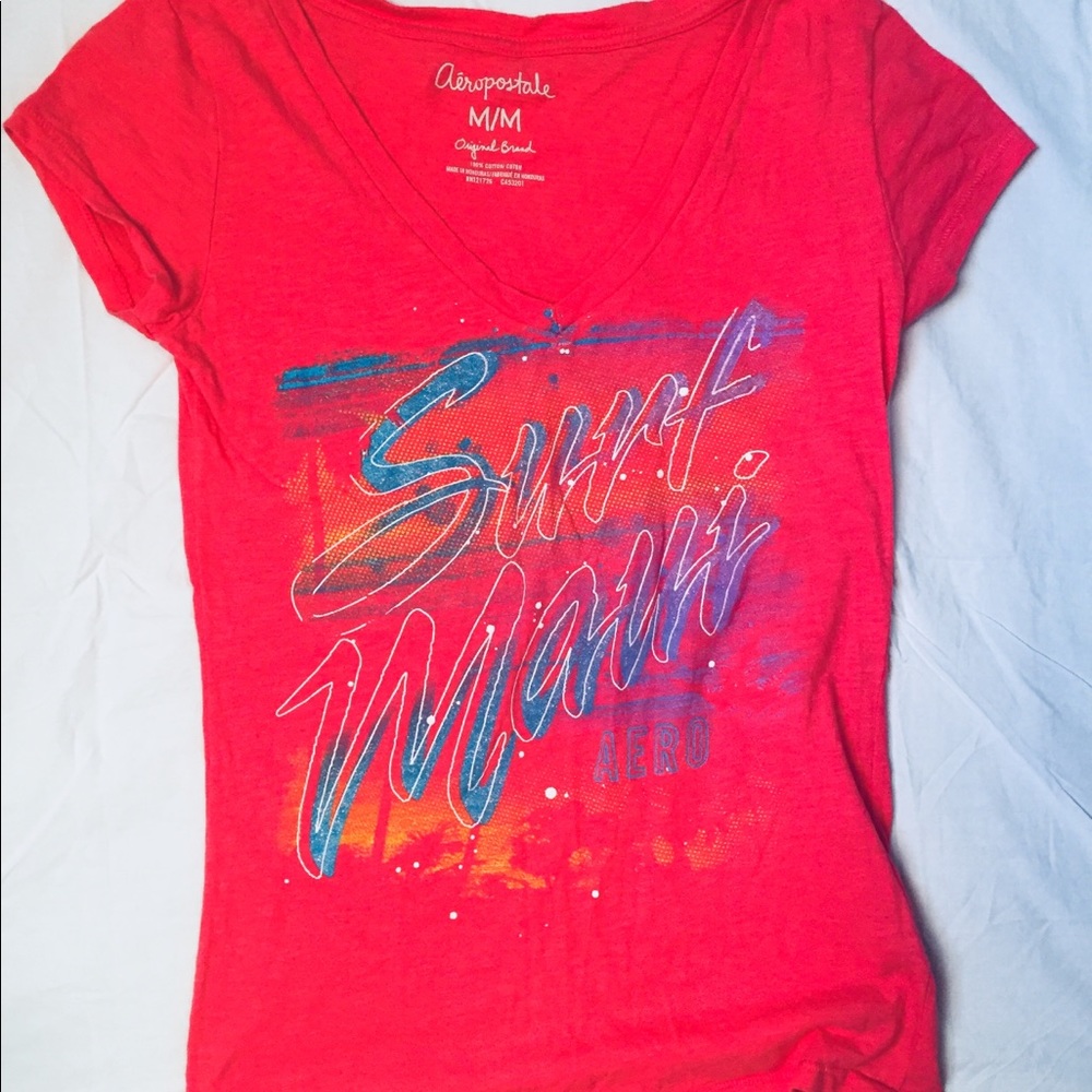 Aeropostale Pink Surf Tee